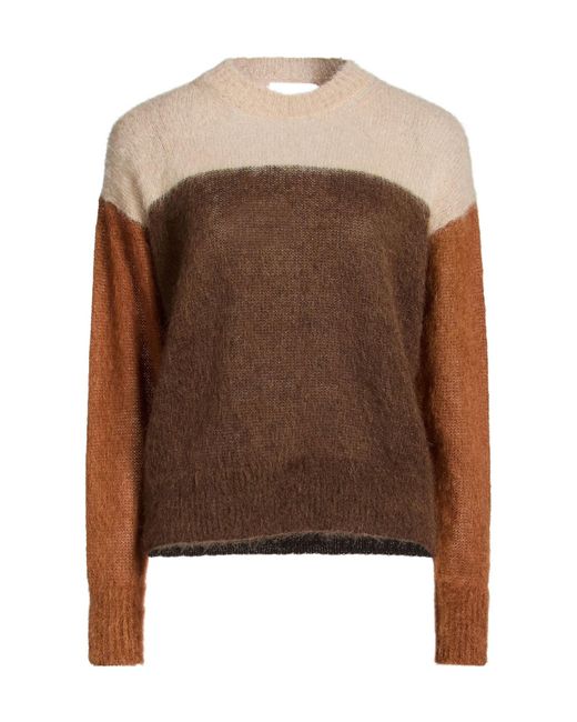 Isabel Marant Brown Crew Neck Knit Sweater