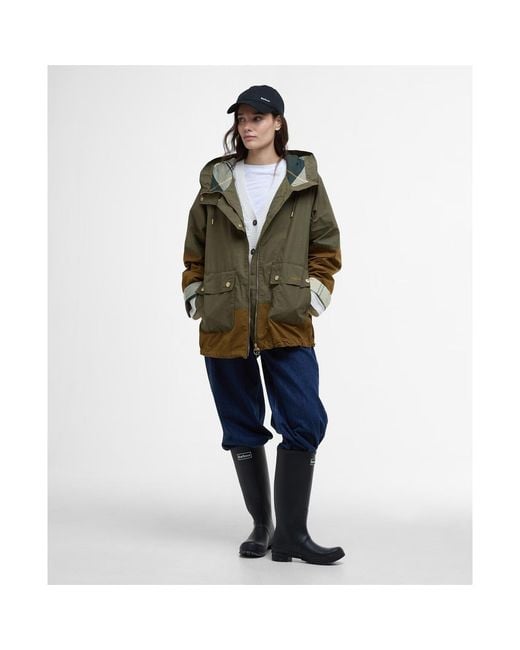 Barbour Green Hayley Showerproof Jacket