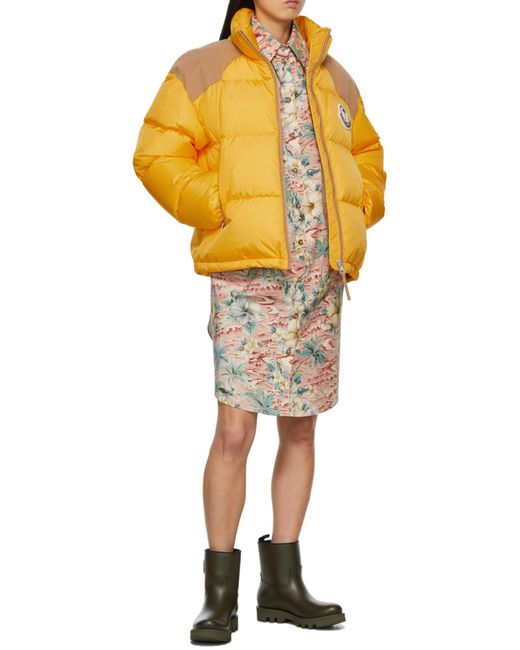 Moncler White X Palm Angels Tropical Printed Shirt