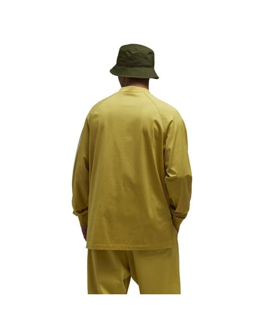 Y-3 Green Striped Long-Sleeved T-Shirt for men