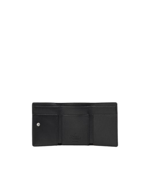 Vivienne Westwood Black Trifold Wallet