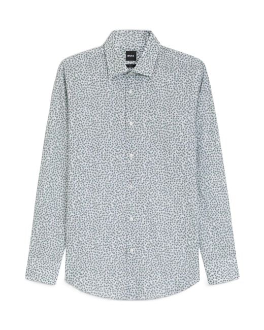 Boss Blue Slim-Fit Business Shirt for men