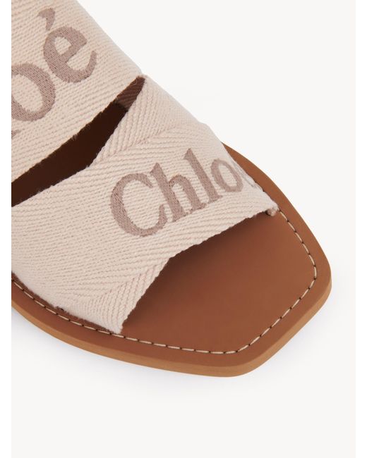 Chloé Pink Woody High Heel Flip-Flops
