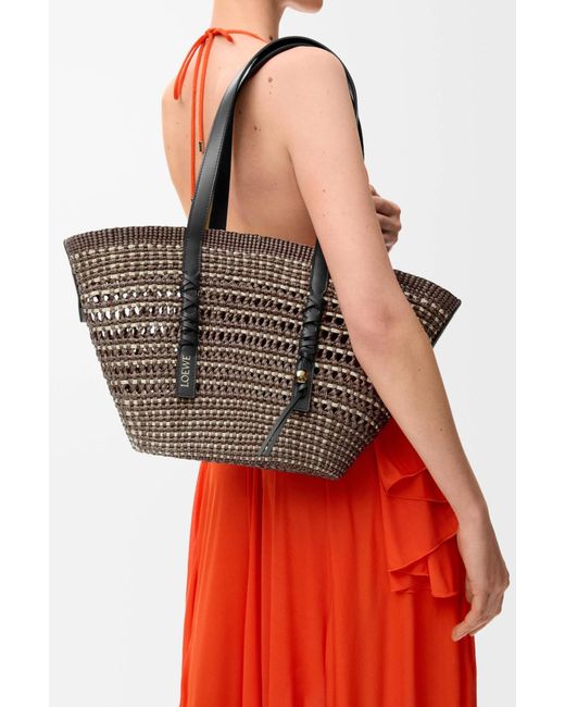 Loewe Black Braid Medium Woven Handbag