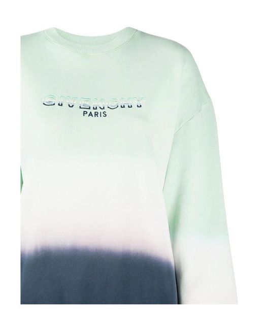 Givenchy Blue Logo Graded Sweater