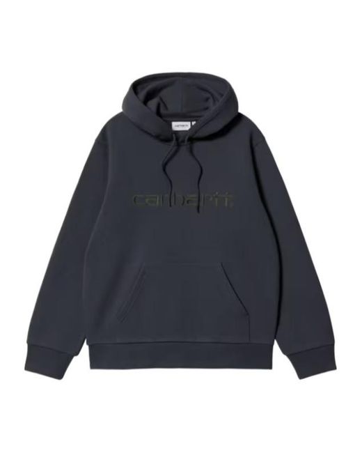 Carhartt Blue Hooded Carhartt Sweatshirt for men