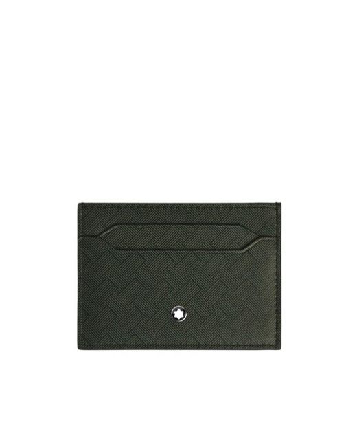 Montblanc Green Leather Card Holder for men