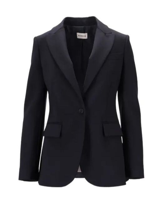 P.A.R.O.S.H. Blue P.A.R.O..H. Single Breasted Tailored Jacket