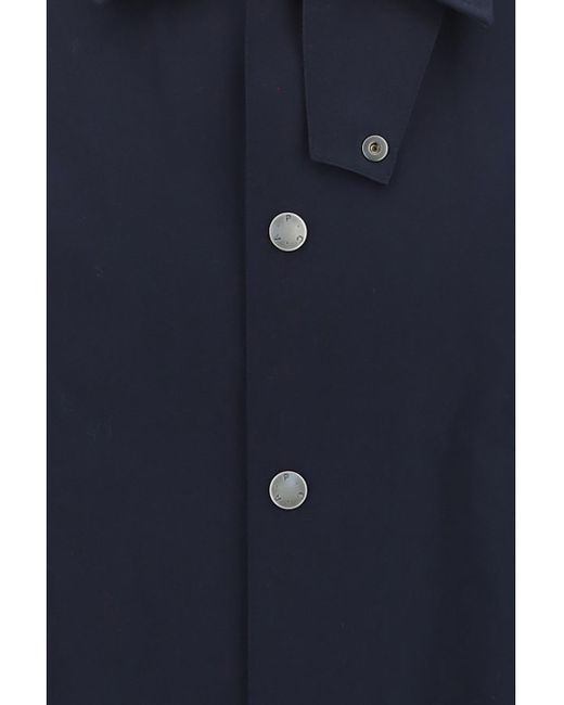 A.P.C. Blue Single-Breasted Coat for men