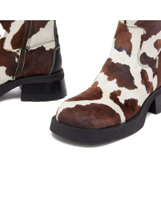 Miista Brown Pull-On Ankle Boots