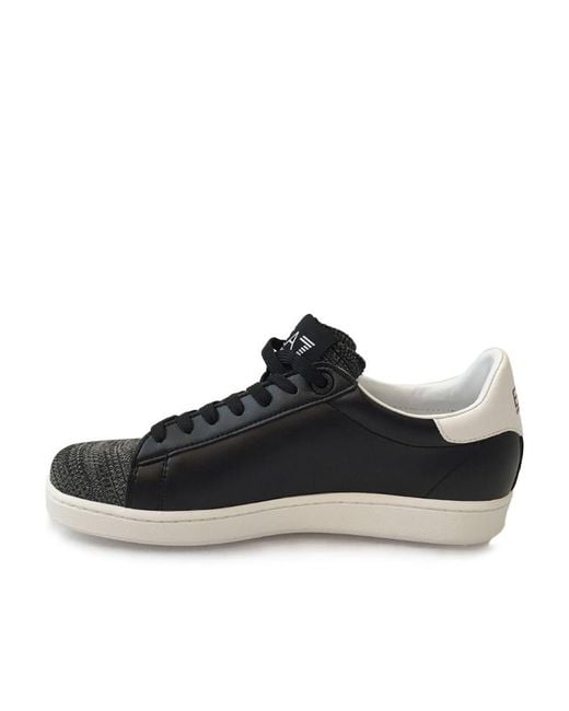 EA7 Black Logo Details Casual Sports Shoes for men