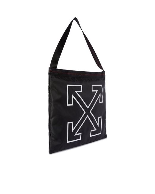 Off-White c/o Virgil Abloh Black Heritage Tote Bag for men