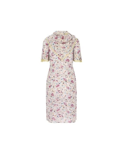 Prada Multicolor Patterned Dress