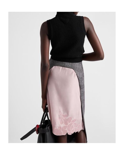 Prada Black Roll-Neck Sleeveless Knitted Vest