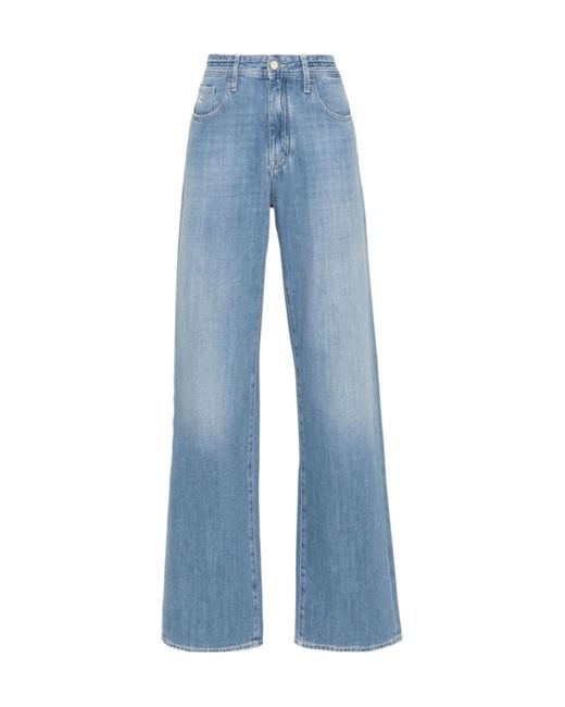 Jacob Cohen Blue Hailey High-Rise Straight-Leg Jeans