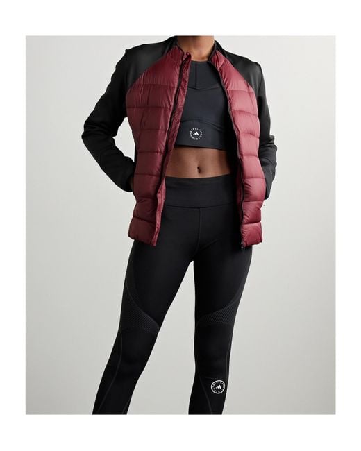 Adidas By Stella McCartney Red Padded Zip Jacket