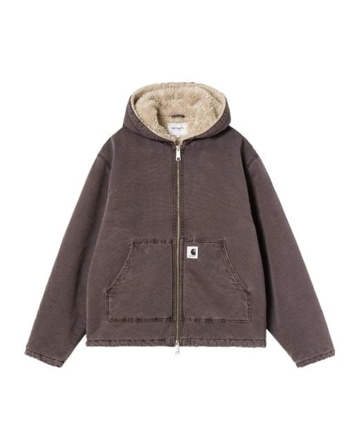 Carhartt Brown Hooded Mitch Jacket