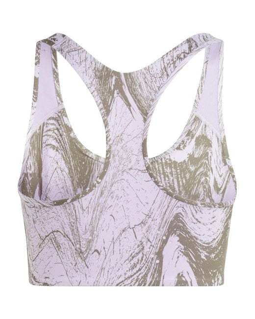 Adidas By Stella McCartney Gray True Purpose Power Medium Impact Sports Bra