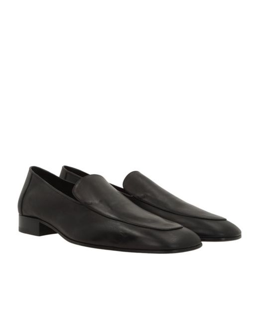 Dries Van Noten Black Slip-On Loafers for men