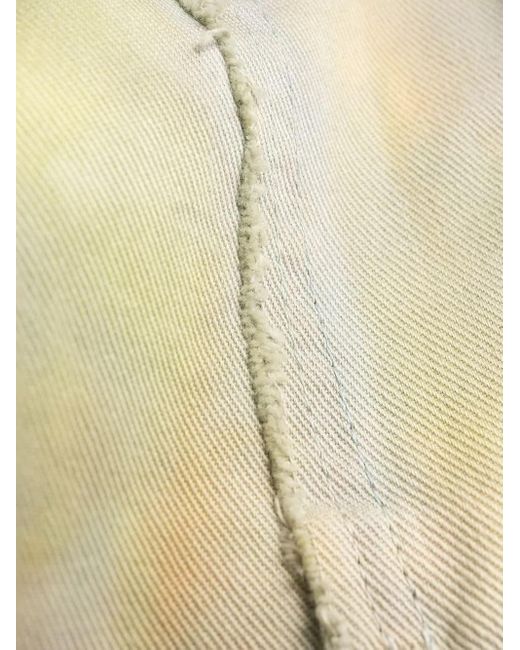 MSGM White Half-Zip Tie-Dye Sweatshirt for men