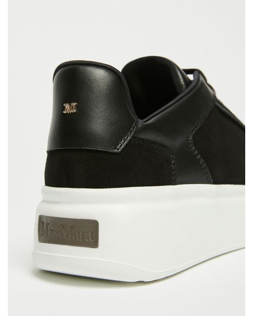 Max Mara Black Urban Suede Sneakers