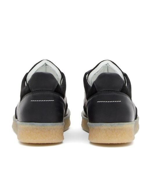 MM6 by Maison Margiela Black Replica Lace-Up Sneakers