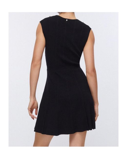 Liu Jo Black Embellishment Knit Mini Dress