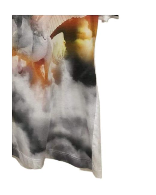 Stella McCartney Gray Printed Pattern Short-Sleeved T-Shirt