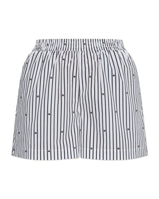 ROTATE BIRGER CHRISTENSEN Multicolor Striped Shorts