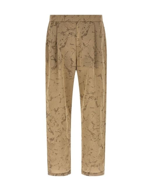 Herno Natural Laminar Oversized Camouflage Pants for men