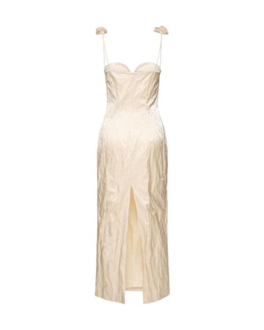 Magda Butrym Natural Cotton Blend Midi Dress