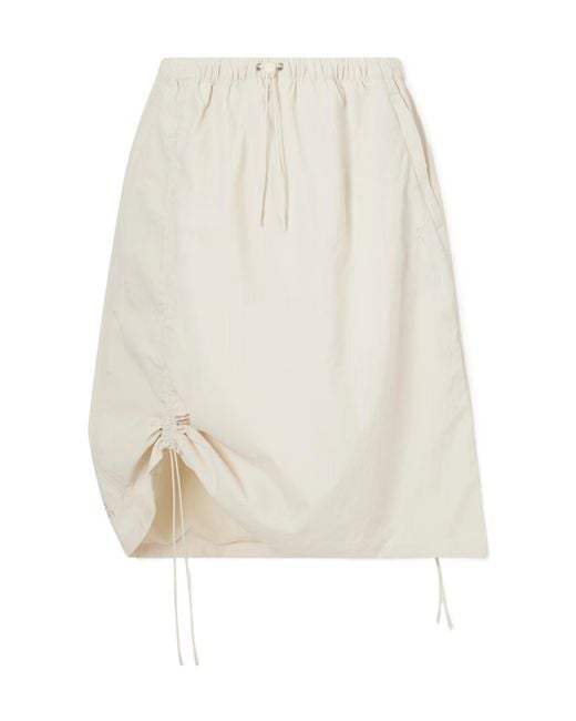 On Shoes White Recycled Shell Midi Skirt