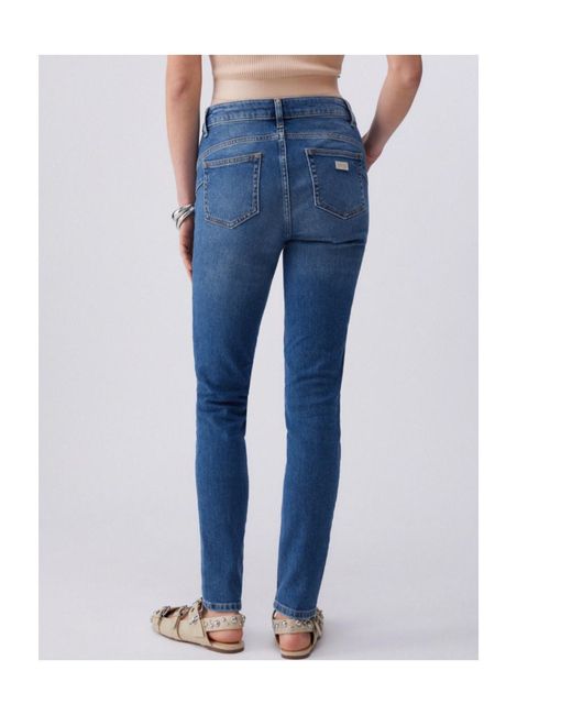 Liu Jo Blue High-Rise Ive-Pockets Jeans