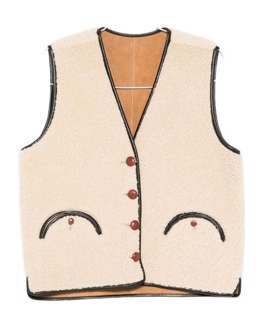 Blazé Milano Natural Blazé Milano Button-Up Vest