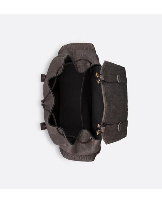 Dior Gray Hit The Road Backpack With Flap for men