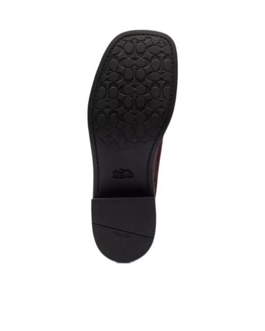 COACH Purple Penny Loafer