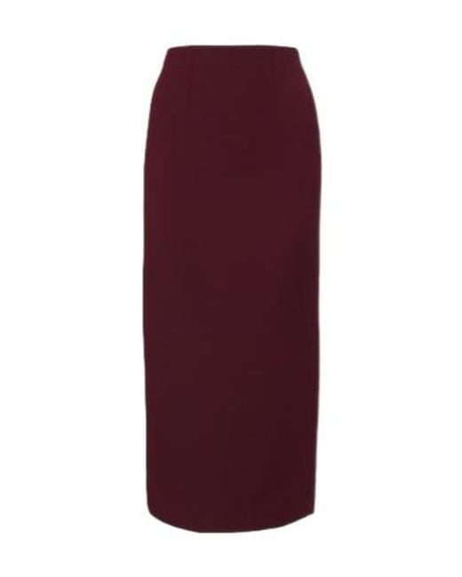 Roland Mouret Purple Crêpe Pencil Skirt