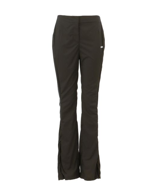 Amomento Black Side Slit Trousers
