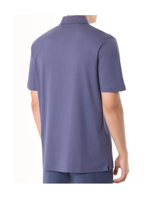 Boss Blue Boss Double-Monogram Patch Polo Shirt for men