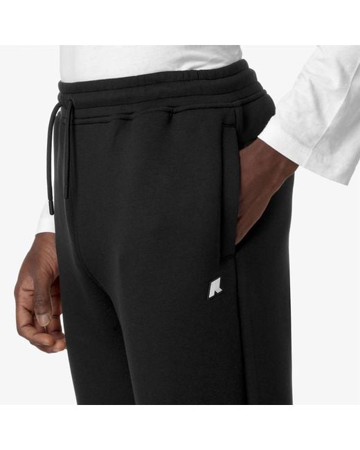K-Way Black Drawstring Trousers for men