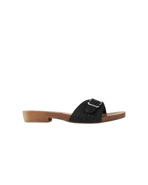 Gabriela Hearst Multicolor Round-Toe Flat Sandals
