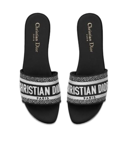 Dior White Dway Slide