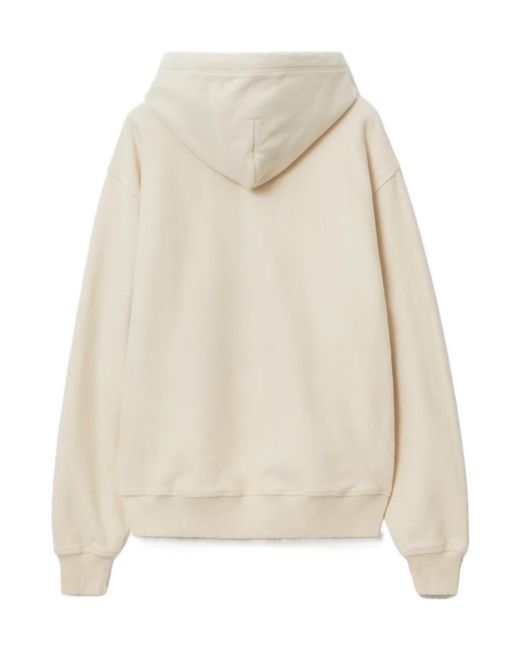 Burberry Natural Kangaroo-Pocketed Drawstring Hoodie for men