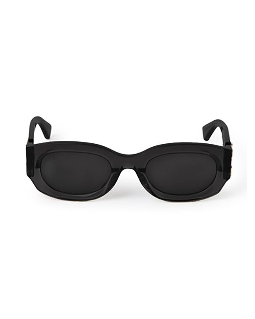 Off-White c/o Virgil Abloh Black Oval Frame Sunglasses for men