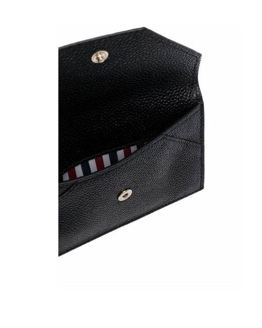 Thom Browne Black Rwb Striped Cardholder