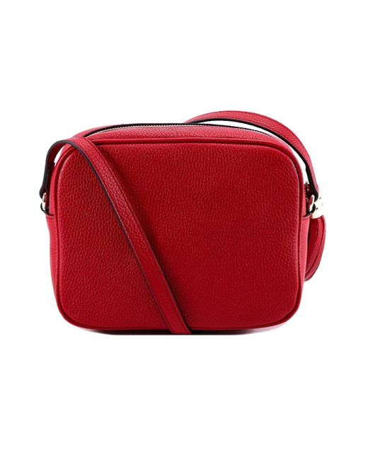 Gucci Red Soho Disco Small Leather Shoulder Bag