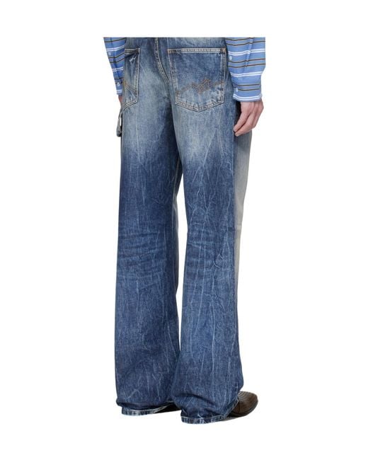 Martine Rose Blue Wide-Leg Jeans for men