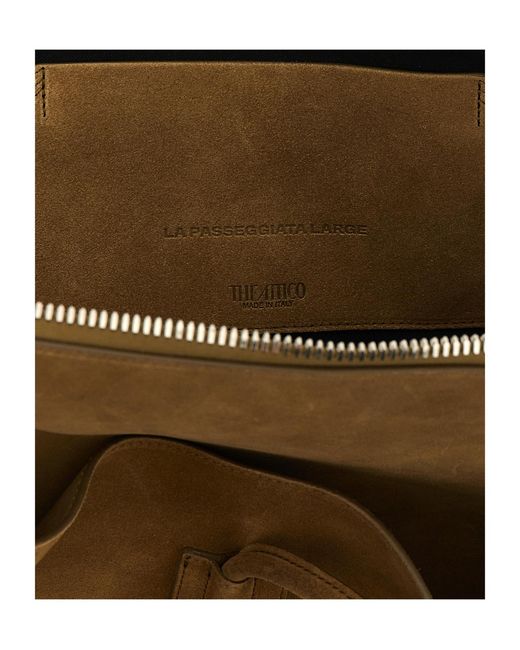 The Attico Brown Top-Handle Shoulder Bag