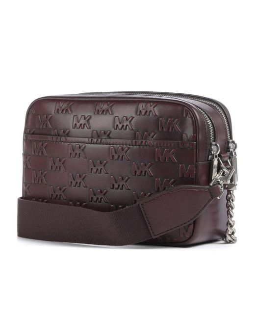 Michael Kors Brown Logo-Plaque Chain-Strap Shoulder Bag