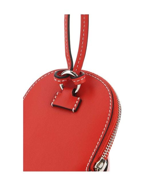 J.W. Anderson Red Jw Anderson Nano Zipped Cap Bag